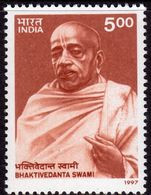 India 1997 Birth Centenary Of Bhatkivedenta Swami, MNH, SG 1730 (D) - Nuevos