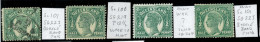 Aa5617A - Australia QUEENSLAND - STAMP - SG # 219 + 223 Set Of 4 Variations MINT + USED - Oblitérés