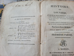 HISTOIRE DE LOUVIERS PAR LOUIS RENE MORIN JUGEAU TRIBUNAL  1822 - Scandinavische Talen
