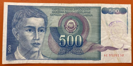 Bosnia, 500 Dinara 1992, Pick1, VF - Bosnie-Herzegovine