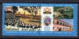 India 1997 Centenary Of Scindia School, Gwalior, Pair, MNH, SG 1745/6 (D) - Nuovi