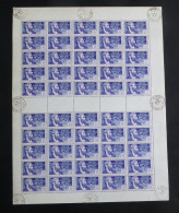 AEF - 1937-42 - N°YT. 46 - Brazza 55c - Feuille Complète - Neuf Luxe ** / MNH / Postfrisch - Neufs