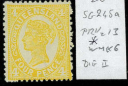 Aa5617h - Australia QUEENSLAND - STAMP - SG #  245a Die II -   Mint HINGED - Mint Stamps