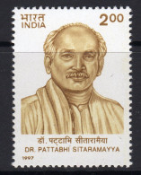 India 1997 Dr Pattabhi Sitaramayya Commemoration, MNH, SG 1763 (D) - Nuovi