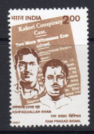 India 1997 70th Death Anniversary Of RP Bismil & A Khan, MNH, SG 1765 (D) - Nuevos