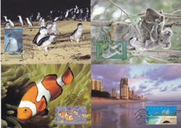 Australia, 2004, 2328/31, IMPRESSIONS. SET OF FOUR MAXI CARDS - Cartes-Maximum (CM)