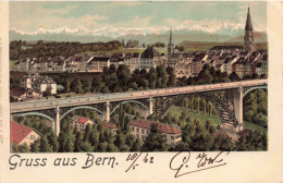 SUISSE - Bern - Gruss Aus Berne - Vue Générale - Colorisé - Pont  - Carte Postale Ancienne - Berne