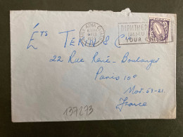 LETTRE Pour La FRANCE TP 5 OBL.MEC.6 FEB 1955 BAILE ATHA CLIATH - Lettres & Documents