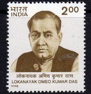 India 1998 Lokanayak Omeo Kumar Das Commemoration, MNH, SG 1790 (D) - Nuevos