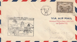 Canada Lettre Aviation Illustrée Montréal 1929 - Erst- U. Sonderflugbriefe