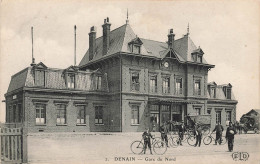 Denain * Place Et La Gare Du Nord * Ligne Chemin De Fer - Denain