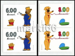 Denmark - 2011 - Youth Issue - Children TV-Teddy Bears - Mint Booklet Stamp Pair Set - Unused Stamps