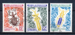 1973 - INSECTS - CHRISTIANSENIA DREUXI/PHITIROCORIS ANTARCTIUS/ANTERCTOPHYTOSUS ATRICEPS  - VFU                    Hk324 - Used Stamps