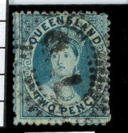 Aa5619d - Australia QUEENSLAND - STAMP - SG # 61   SCRIPT Big E - USED - Ongebruikt