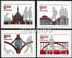 Denmark - 2011 - Centenary Of Copenhagen Central Station - Mint Self-adhesive Stamp Set - Ongebruikt