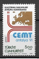 1991 MNH Turkey, Postfris** - Ongebruikt