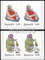 Denmark - 2011 - Christmas, Winter Tales, Part II - Mint Booklet Stamp Pairs - Unused Stamps