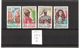 DAHOMEY 1970 YT N° 291 à 294 Oblitérés - Bénin – Dahomey (1960-...)