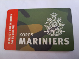 NETHERLANDS      ADVERTISING  / PREPAID / KORPS MARINIERS/ MARINES/ 3 MINUTES/   MINT   ** 14156** - Privadas