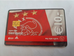 NETHERLANDS  ARENA CARD FOOTBAL/SOCCER  AJAX AMSTERDAM    €10,- USED CARD  ** 14157** - Pubbliche