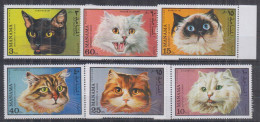 M13. Manama MNH 1971 Fauna - Animals - Cats - Sonstige & Ohne Zuordnung