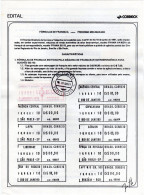 Brasilien Brazil EDITAL 1981 ATM Ankündigungsblatt Mit ET-Stempel AG.00001 + VA.00001 Automatenmarken Frama Etiquetas - Franking Labels