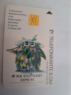 DUITSLAND/ GERMANY  CHIPCARD /STUTGART EXPO 93 /MONORAIL   / 10.000 EX   / 6 DM  CARD / O 520 MINT  CARD     **14165** - S-Series: Schalterserie Mit Fremdfirmenreklame