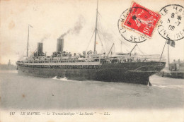 Le Havre * Bateau Paquebot Transatlantique LA SAVOIE - Hafen