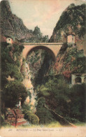 FRANCE - Menton - Le Pont Saint-Louis - Village - Colorisé - Carte Postale Ancienne - Menton