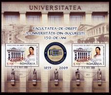 2009 -  Faculté De Droit De Bucarest Mi No Block 455 - Used Stamps