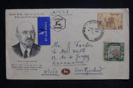 ISRAËL - Enveloppe FDC En 1949 Pour La Suisse - L 144861 - FDC