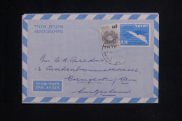 ISRAËL - Aérogramme De Haifa Pour La Suisse  - L 144868 - Cartas & Documentos