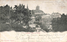 Lausanne Place Du Tunnel 1904 - Lausanne