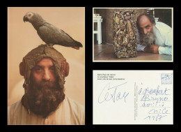 Cesar Baldaccini (1921-1998) - French Sculptor - Signed Postcard + Sketch - 1987 - Peintres & Sculpteurs