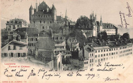 Lausanne Tunnel Et Château 1903 - Lausanne
