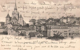 Lausanne La Cité Vue De La Solitude Cathédrale 1903 - Lausanne