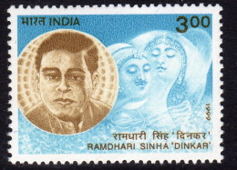 India 1999 Ramdhari Sinha, Poet, Commemoration, MNH, SG 1862 (D) - Ongebruikt