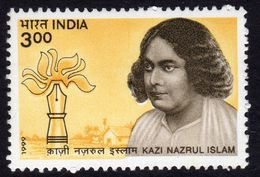 India 1999 Birth Centenary Of Kazi Nazrul Islam, MNH, SG 1865 (D) - Nuevos