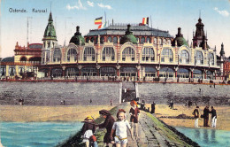 BELGIQUE - Ostende - Kursaal - Colorisée - Enfant - Carte Postale Ancienne - Oostende