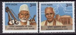 India 1999 Modern Masters Of Classical Music Set Of 2, MNH, SG 1880/1 (D) - Unused Stamps