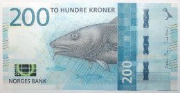 Norvège - 200 Kroner - 2016 - PICK 55a - NEUF - Norvège