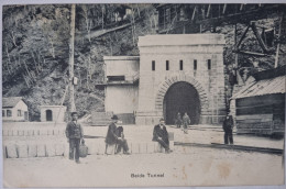 Carte Postale Brigue Suisse  Beide Tunnel   Ligne Du Simplon   Animee  1905 - Brigue-Glis 