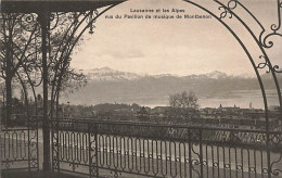Lausanne Et Les Alpes Vus Du Pavillon De Musique De Montbenon - Lausanne