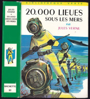 Hachette - Bibliothèque Verte N°III - Jules Verne- "20.000 Lieues Sous Les Mers" - 1965 - #Ben&JVerne - #Ben&Voldble - Bibliothèque Verte