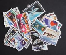 130 FRANCOBOLLI MISTI TEMATICA SPAZIO - MIXED STAMPS OF SPACE - ESPACIO - ESPACE - Andere & Zonder Classificatie