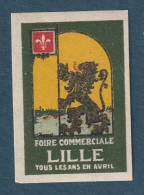 France - Vignette - Foire Commerciale De Lille - 1927 - Filatelistische Tentoonstellingen