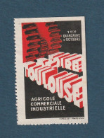 France - Vignette - Foire De Toulouse  Agricole Commerciale Et Industrielle - Filatelistische Tentoonstellingen