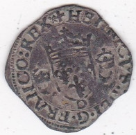 Douzain Aux Croissants 1549 D Lyon ,  Henri II , En Argent. - 1547-1559 Enrique II