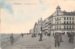 BELGIQUE - Ostende -  La Digue De Mer - Carte Postale Ancienne - Oostende
