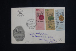 ISRAËL - Enveloppe FDC En 1957 Pour La Grande Bretagne - L 144913 - FDC